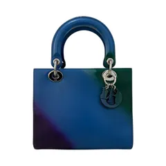 クリスチャン・ディオール Christian Dior レディディオール ミディアム グラデーション ブルー・グリーン・パープル レザー レディース ショルダーバッグ
