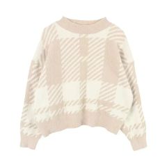 eimy ゼブラジャガードショートニットプルオーバー - メルカリ