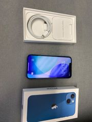 Apple iPhone 13 ブルー 本体ケースケーブルピン付き 128GB - メルカリ