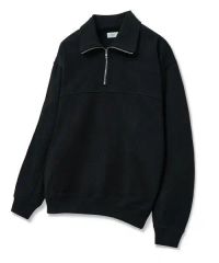 美品】＜H＞5G クラシックウール ハーフジップ ポロカラーニット
