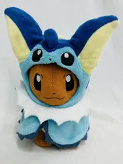 [現状品] pokemon center ポケモン センター シャワーズ ポンチョ イーブイ ぬいぐるみ 着ぐるみ 2017年 高さ約20cm 当時物 