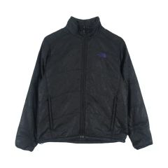 美品 ノースフェイス 中綿ジャケット ナイロン 希少 総柄黒花柄 M 