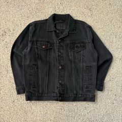 90s agnes b. フランス製ブラックデニムジャケットアーカイブ