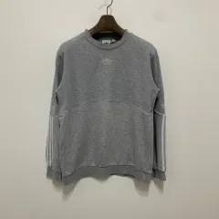 アディダス グレー 炎モチーフ 3本線 スウェット