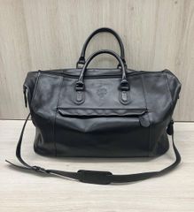 超希少✨ イヴサンローラン ミニボストン YSL ロゴ 黒 レザー オールド