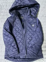 GUESS キルティング ダウン アウター ネイビーのサムネイル