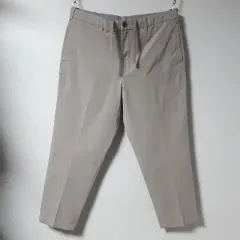 36/UNIQLO ユニクロ シャーリング ベージュ アンクル パンツ/36-1098