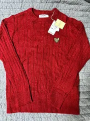 キース・ヘリング カシミアブレンド ケーブルニット レッドのサムネイル
