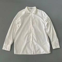 グッチ 【トムフォード期】白シャツ 比翼 ロゴボタン 38 イタリア製 