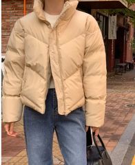 新品未使用】olun 中綿リブブルゾン ダウン Sサイズ アイボリー - メルカリ