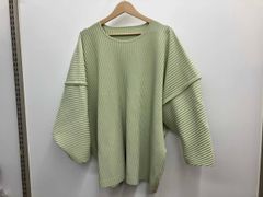 新品 オムプリッセイッセイミヤケ エメラルドグリーン 半袖Tシャツ 