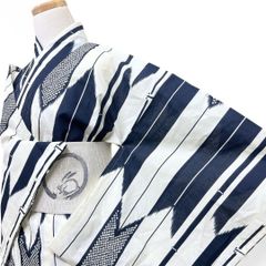 未着用 浴衣 菖蒲 鹿の子 あやめ 絣 身丈 裄 着物 042b p - メルカリ