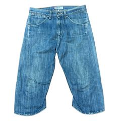 ジョンブル 七分丈 ペインターデニムパンツ ヴィンテージディテール 