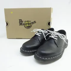 Dr.Martens ドクターマーチン ホワイトステッチ 3ホール シューズ 24757001 UK8 27cm 箱有 ※中古