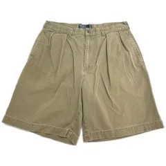 Polo by Ralph Lauren ポロ ラルフローレン TYLER SHORT 2タック チノショートパンツ ポロチノ ベージュ(メンズ W34)中古 古着 Y0327