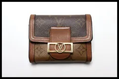 ■LOUIS VUITTON モノグラムリバース ポルトフォイユドーフィーヌコンパクト レザー 3つ折り財布 ルイヴィトン ■0423pf1351-7K