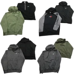古着卸 まとめ売り ナイキ NIKE スウェット 8枚セット (メンズ XS /S ) ハーフジップ フーディー ジップパーカー 中古 古着 NE3019