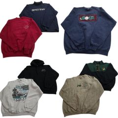 古着 BIG DOGS パイル ヘンリーネック スウェットトレーナー ベージュ 
