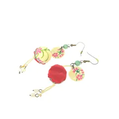 Les Nereides レネレイド ピアス      クリーム×レッド レディース / 240001201985のサムネイル