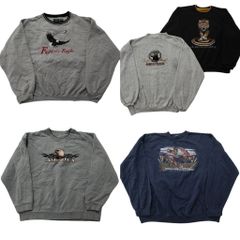 헌 옷 도매 정리 판매 애니멀 스웨트 5장 세트 ( 맨즈 L/XL/2XL ) 이글 영문자 타이거 원포인트 중고 헌 옷 NE3973