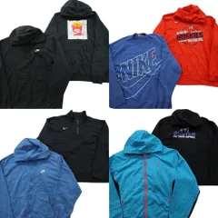 古着卸 まとめ ナイキ スウェット 8枚セット ( メンズ 2XL/3XL/4XL ) ジップパーカー ハーフジップ スウォッシュロゴ  中古 古着 NE4235