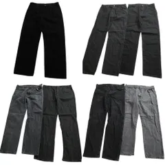 古着卸 まとめ売り ラスラー ブラックデニム パンツ 7枚セット ( メンズ 36 ) グレー フェード アメカジ 中古 古着 NE4443
