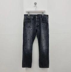 ZAC∴VARGAS スタッズリペアダメージデニムパンツ ブロークンスキニー