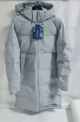 新品) DISCOVERY (2色) ユニセックス グースダウン ダウンジャケット ロング丈 90 105