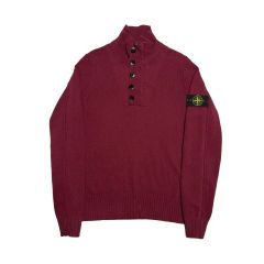 95AW STONE ISLAND グリーンエッジ ボルドー ITALY ニット - メルカリ