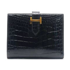 エルメス HERMES バスティア コインケース ブラック W刻印 2024年