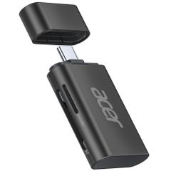 Acer USB-C SD カードリーダー SD 4.0 2-in-1 SD/SDXC/SDHC/Micro SD (TF)/Micro SDXC/Micro SDHC用 UHS-II対応 iPhone15/16、iPad Pro/Air、MacBo ...
