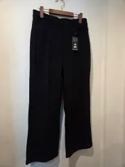 ブラック コーデュロイ ワイド 起毛 パンツ XL