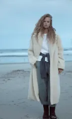 ZARA シアリング ロングコート XL サイズ 新品のサムネイル