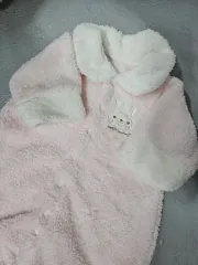 ピンクうさぎ 新生児 宇宙服