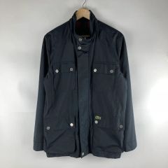 LACOSTE フード付きストレッチナイロンジャケット ネイビー - メルカリ