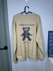 ドムレーベル p2 スウェット テディベアー プリント 長袖 ブラック L 