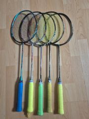 ジャンク品 訳ありバドミントン ラケット ジーフォースⅡ 5本セット