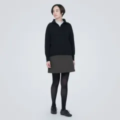 無印良品 ウォッシャブル キルティング ミニスカート Mのサムネイル