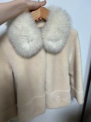 極美品Rene ♡コペンハーゲン ホワイト ミンク襟 - メルカリ
