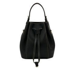 COACH ショルダーバッグ 巾着 レザー 9984 ブラック - メルカリ