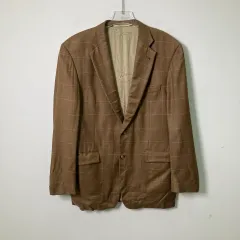 バーバリー ブラウン CHECK シルク ブレーザー ジャケット 40