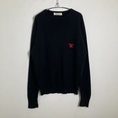 バーバリーズ Burberrys Vネック ニット ウール イングランド製 XL