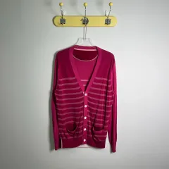 13ss SACAI ピンク ストライプ カーディガンのサムネイル