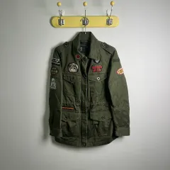 DIESEL カーキ パッチ ミリタリー フィールド ジャケット XSのサムネイル