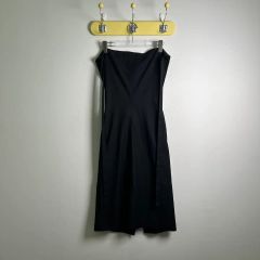 希少【ザラ】紐ストラップ カットアウト ロング ドレス ワンピース S黒 