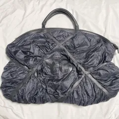 Y-3 ブラック ダウン ショルダーバッグ