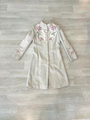 美品】 Syhilla 刺繍 ロングコート花柄刺繍 シビラ - メルカリ