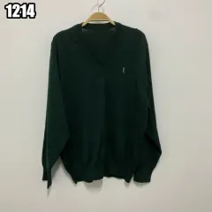 Saint Laurent サンローラン オム ウール セーター ダークグリーンのサムネイル