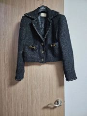 美品/希少】Chloe クロエ ペプラム ジャケット ウール ブラック 44