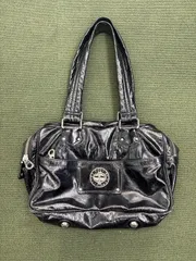 00s Y2K archive MARC BY MARC JACOBS エナメル加工 レザーバンドバッグ 送料無料♪